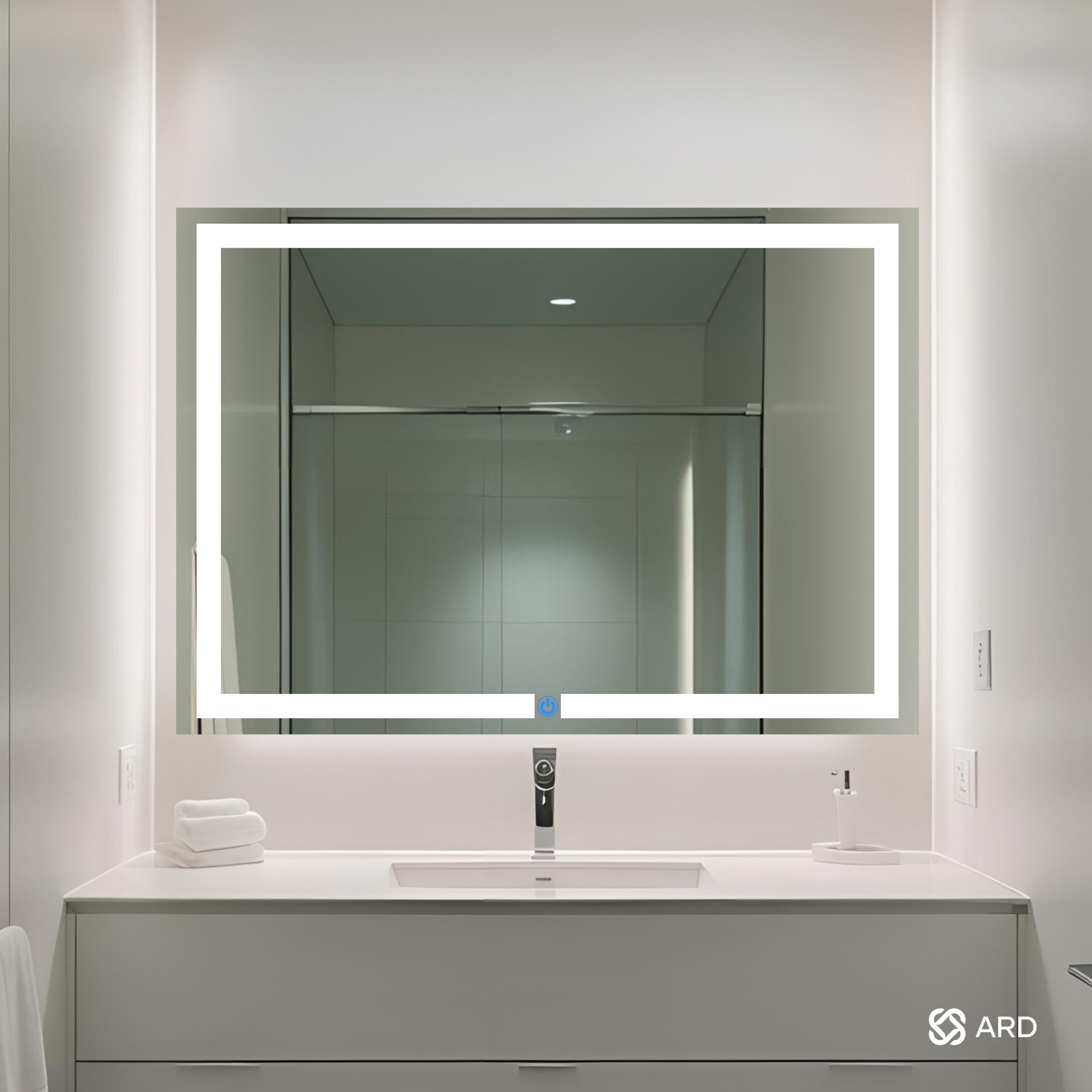 Foto 7 pulgar | Espejo Led Ard Espejo Glanz Luminous Glass Prestige 120 X 90 Cm