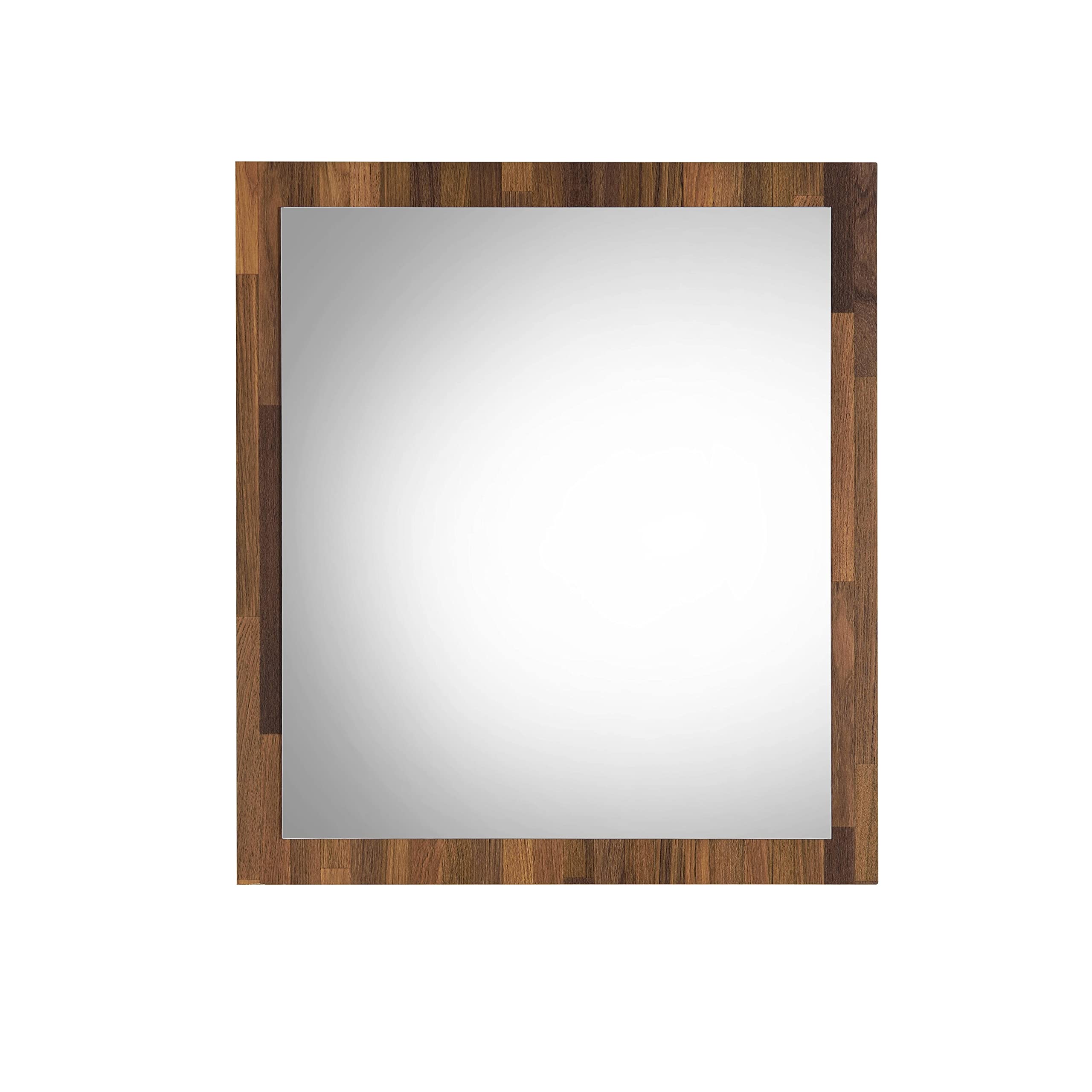 Foto 1 | Aparador Con Espejo Acme Hestia Rectangular Con Marco De Madera De Nogal - Venta Internacional.