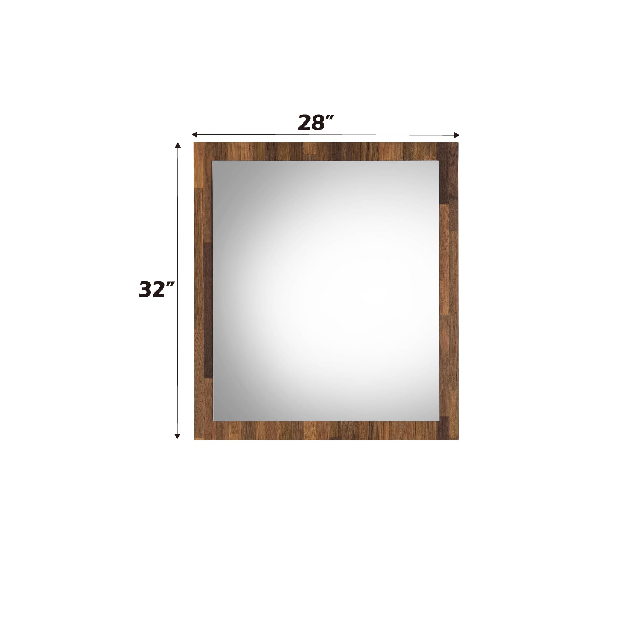 Foto 4 pulgar | Aparador Con Espejo Acme Hestia Rectangular Con Marco De Madera De Nogal - Venta Internacional.