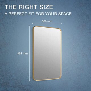 Foto 3 | Espejo De Pared Kohler Essential Rectangular 56 X 86 Cm Dorado - Venta Internacional.