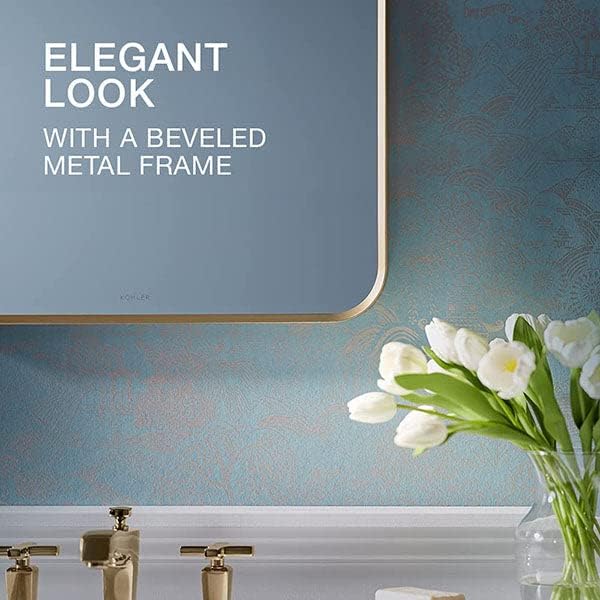 Foto 5 | Espejo De Pared Kohler Essential Rectangular 56 X 86 Cm Dorado - Venta Internacional.