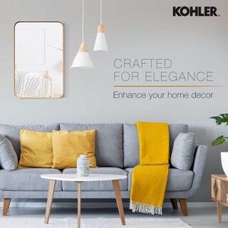 Foto 7 | Espejo De Pared Kohler Essential Rectangular 56 X 86 Cm Dorado - Venta Internacional.