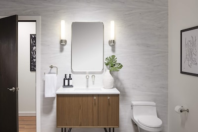 Foto 5 | Espejo De Pared Kohler Essential Rectángulo 56x86 Cm Níquel - Venta Internacional.