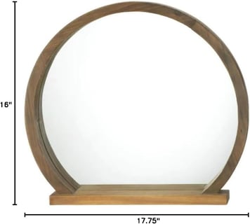 Foto 5 | Espejo Redondo Zingz & Thingz de Madera - Venta Internacional