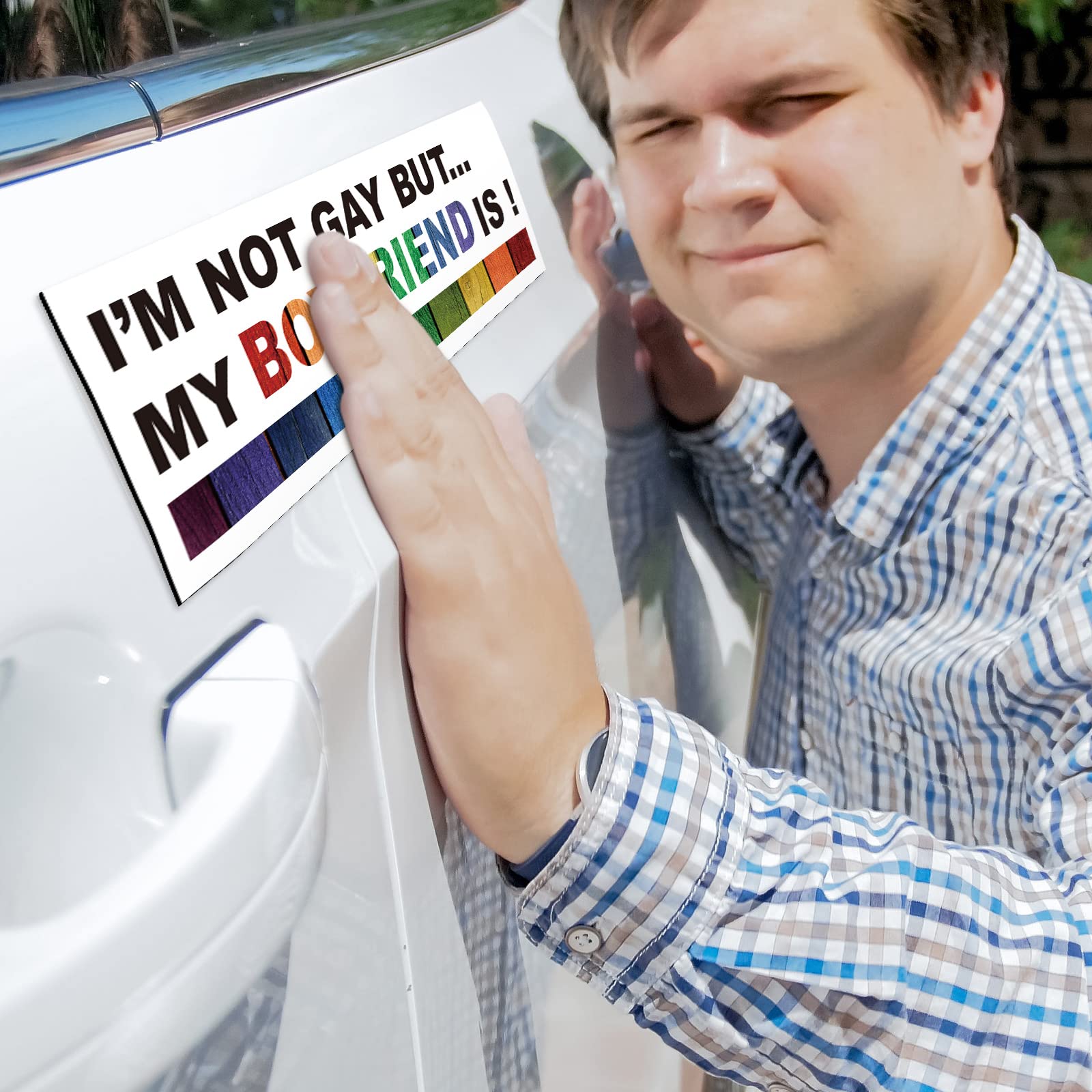 Foto 3 pulgar | Pegatinas Divertidas Para Coche Lgbt De Frienda, 10 Unidades - Venta Internacional.