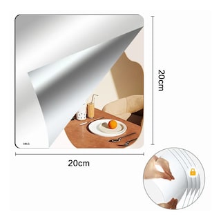 Foto 2 | Espejos Decorativos Para Pared Adhesivo Acrílico Instillable 8pz Lab.g Plata