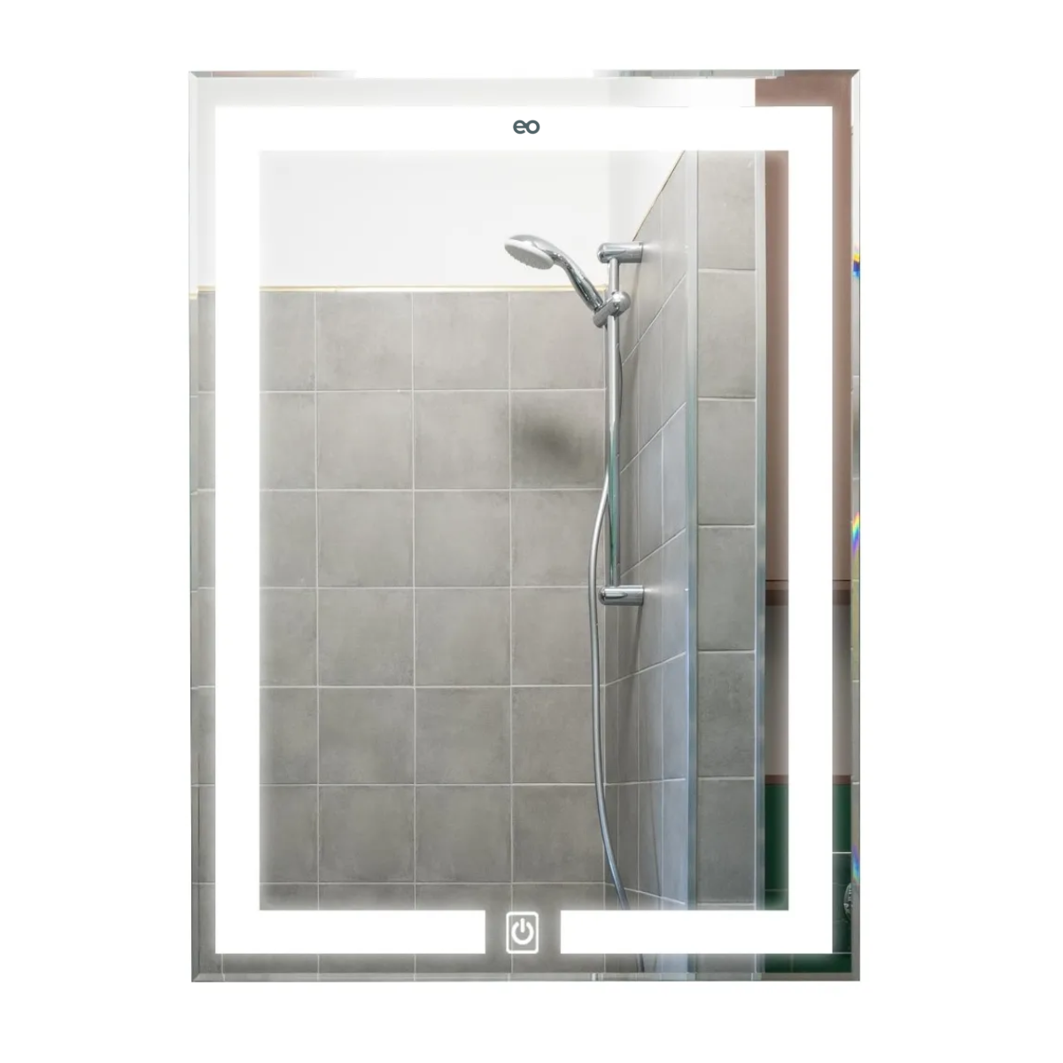 Foto 2 pulgar | Espejo Led 60x50 Cm Rectangular Touch  Eo Safe Imports Esi-20532 Plata