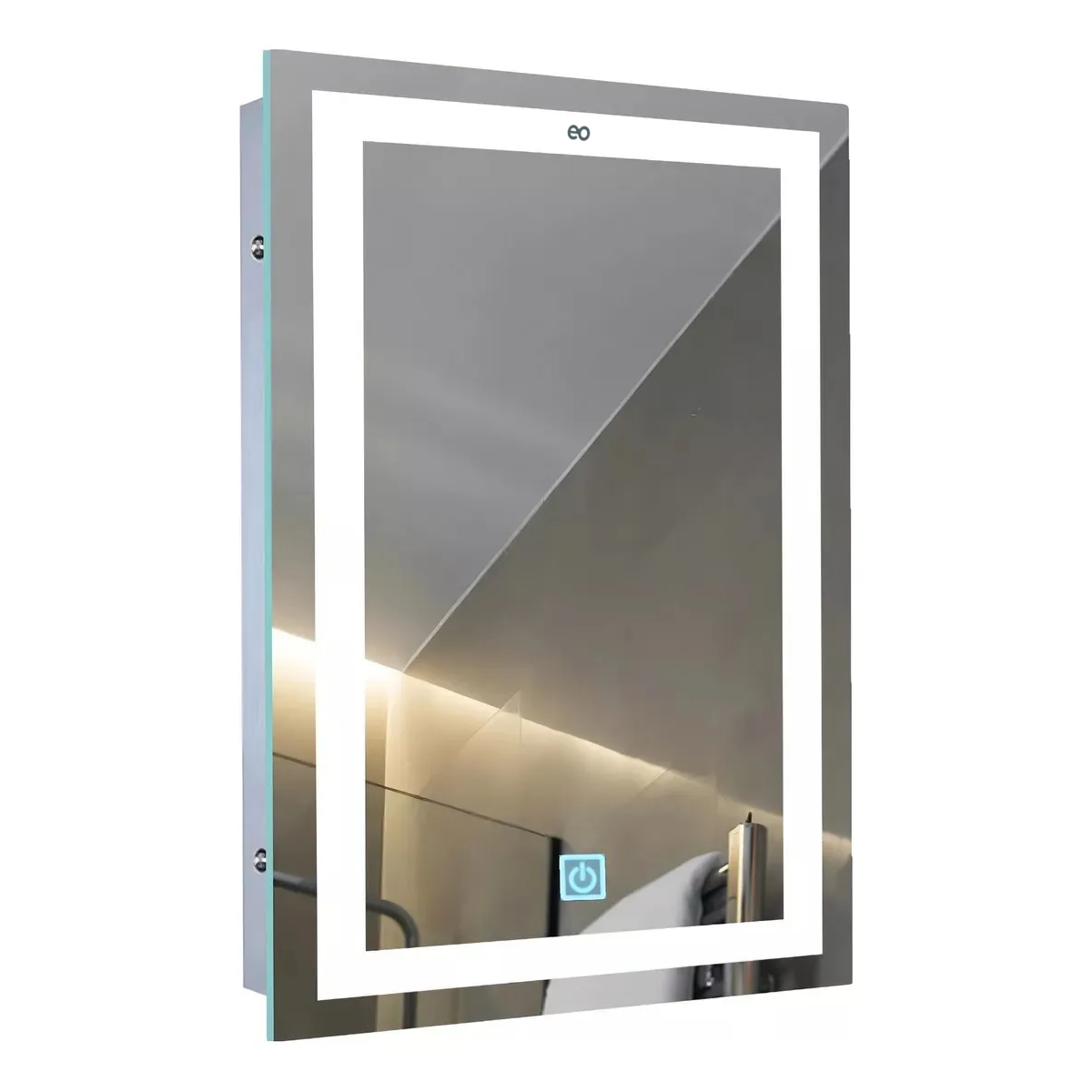Foto 4 pulgar | Espejo Led 60x50 Cm Rectangular Touch  Eo Safe Imports Esi-20532 Plata