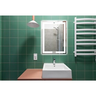 Foto 4 | Espejo Led 60x50 Cm Rectangular Touch Eo Safe Imports Esi-20532 Plata