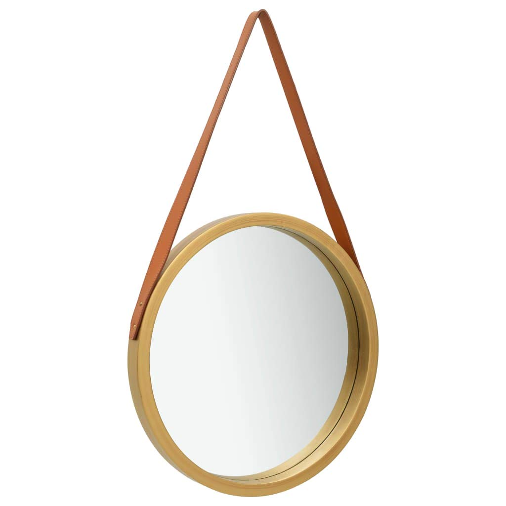 Foto 1 | Espejo De Pared Vidaxl Ajustable Para Colgar En Madera De Paulonia Dorada - Venta Internacional.