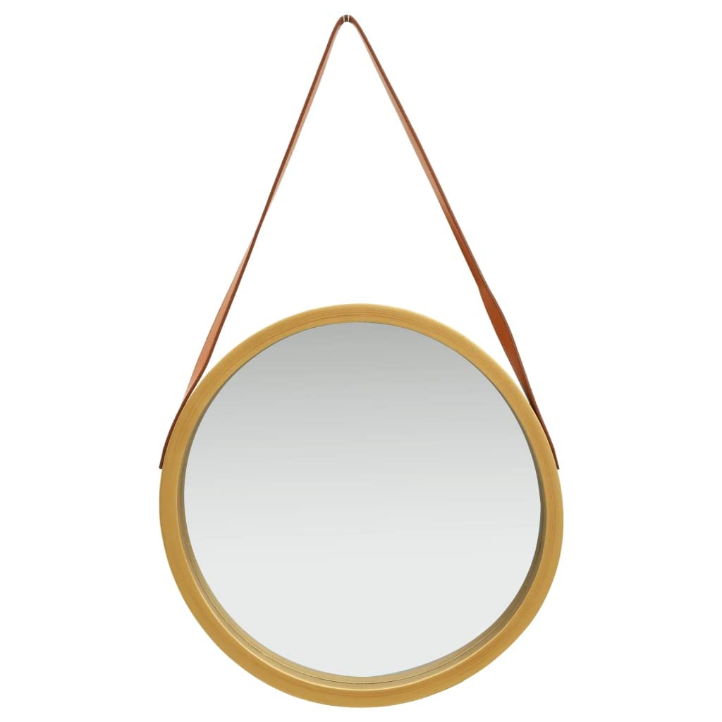 Foto 3 | Espejo De Pared Vidaxl Ajustable Para Colgar En Madera De Paulonia Dorada - Venta Internacional.