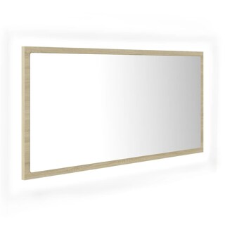 Foto 1 | Espejo Led Para Baño Vidaxl Sonoma Madera Aglomerada De Roble 90 X 8 4 X 37 Cm - Venta Internacional.