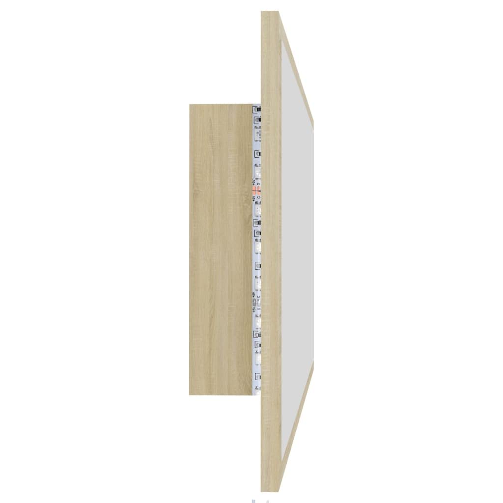 Foto 6 pulgar | Espejo Led Para Baño Vidaxl Sonoma  Madera Aglomerada De Roble  90 X 8 4 X 37 Cm - Venta Internacional.