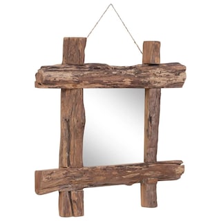 Foto 2 | Espejo de Pared VidaXL Madera Maciza Reciclada 50 x 50 cm - Venta Internacional