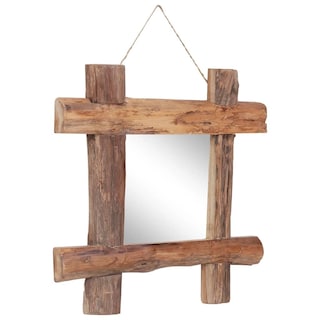 Foto 6 | Espejo de Pared VidaXL Madera Maciza Reciclada 50 x 50 cm - Venta Internacional