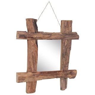 Foto 7 | Espejo de Pared VidaXL Madera Maciza Reciclada 50 x 50 cm - Venta Internacional