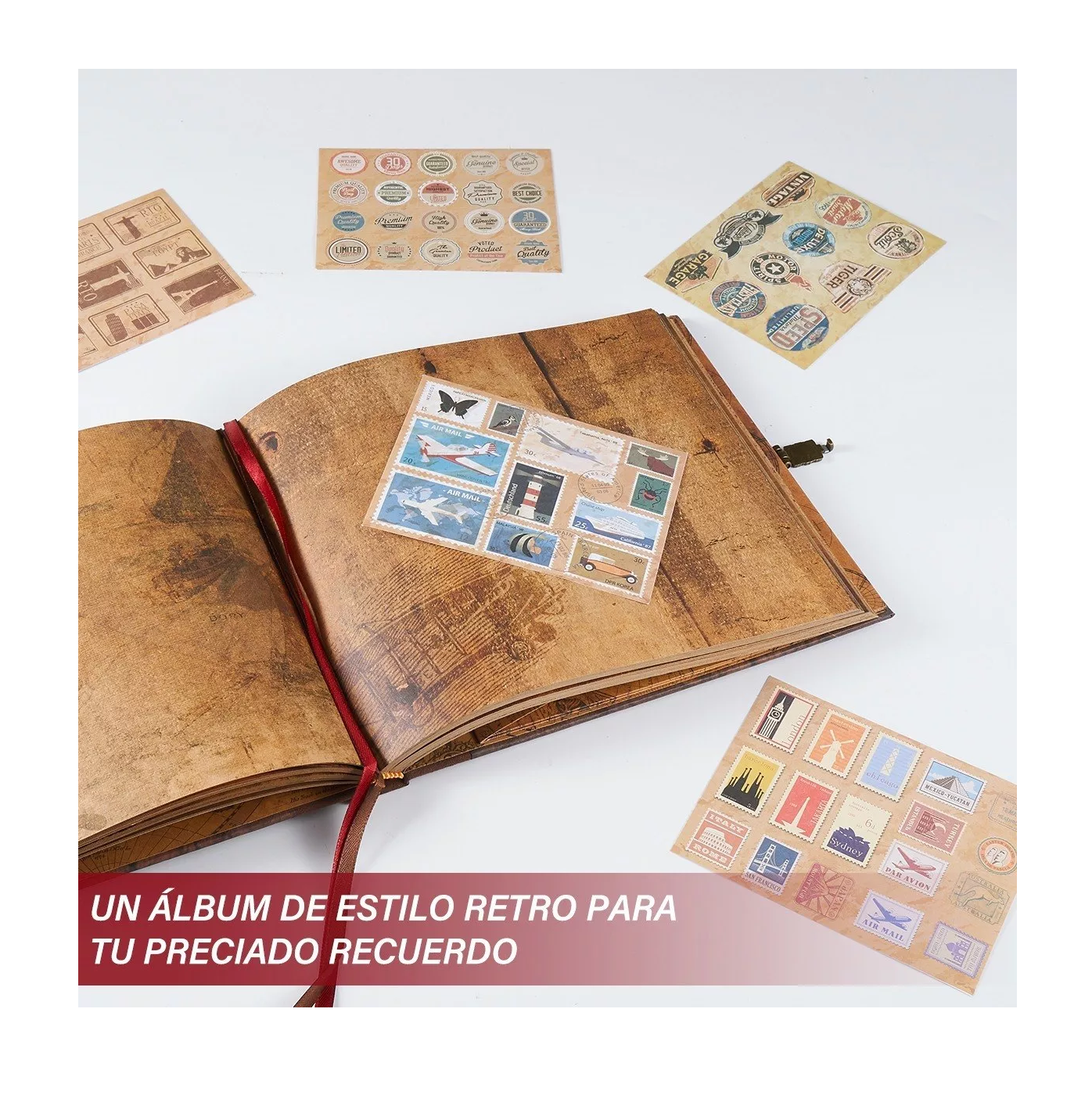 Foto 2 | Álbum de Fotos Retro Belug Libro de Aventuras 150 Paginas