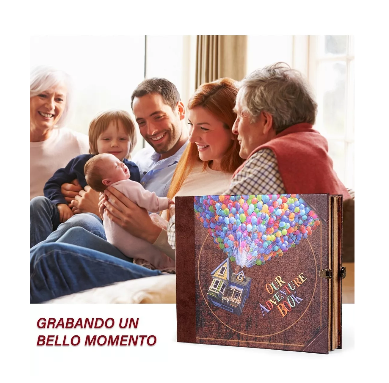 Foto 4 | Álbum de Fotos Retro Belug Libro de Aventuras 150 Paginas
