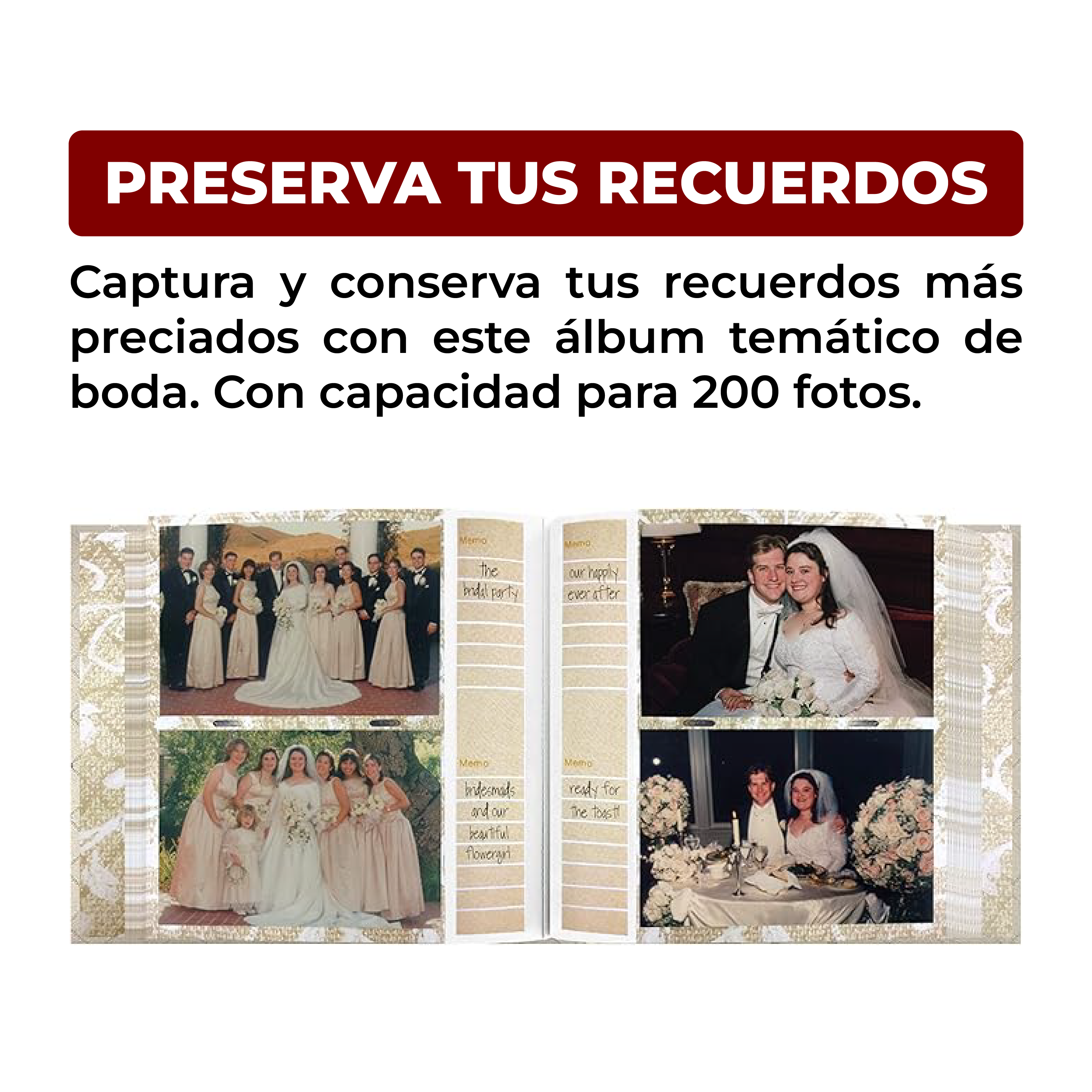 Foto 4 | Álbum Fotográfico de Bodas Novios para 200 Fotos