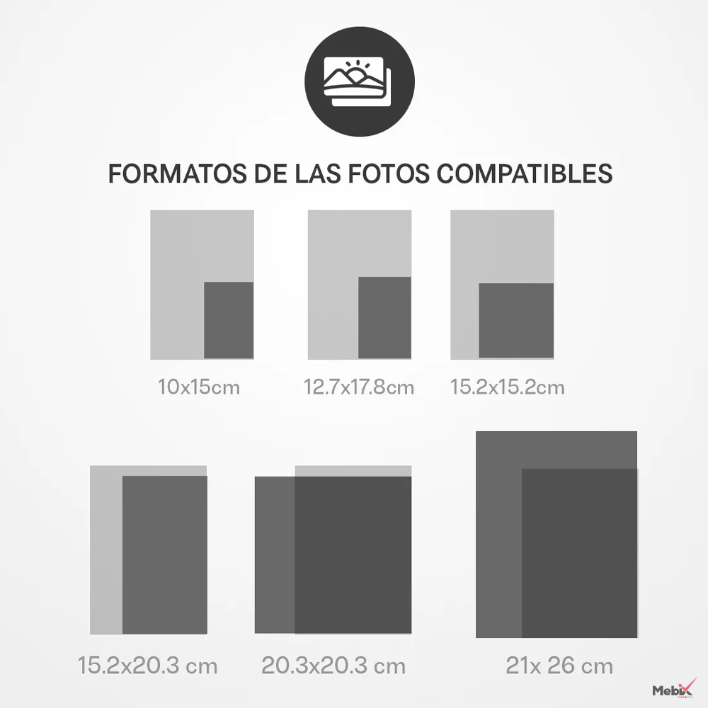 Foto 5 pulgar | Álbum Fotográfico Magnético 100 Páginas Café