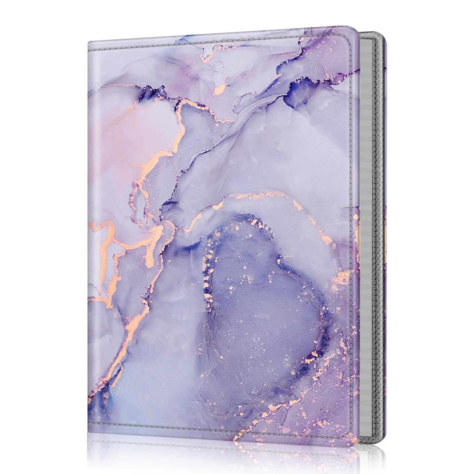 Foto 2 pulgar | Álbum De Fotos Fintie, 5 X 7 Fotos, Color Lila, Mármol, Piel Vegana - Venta Internacional.