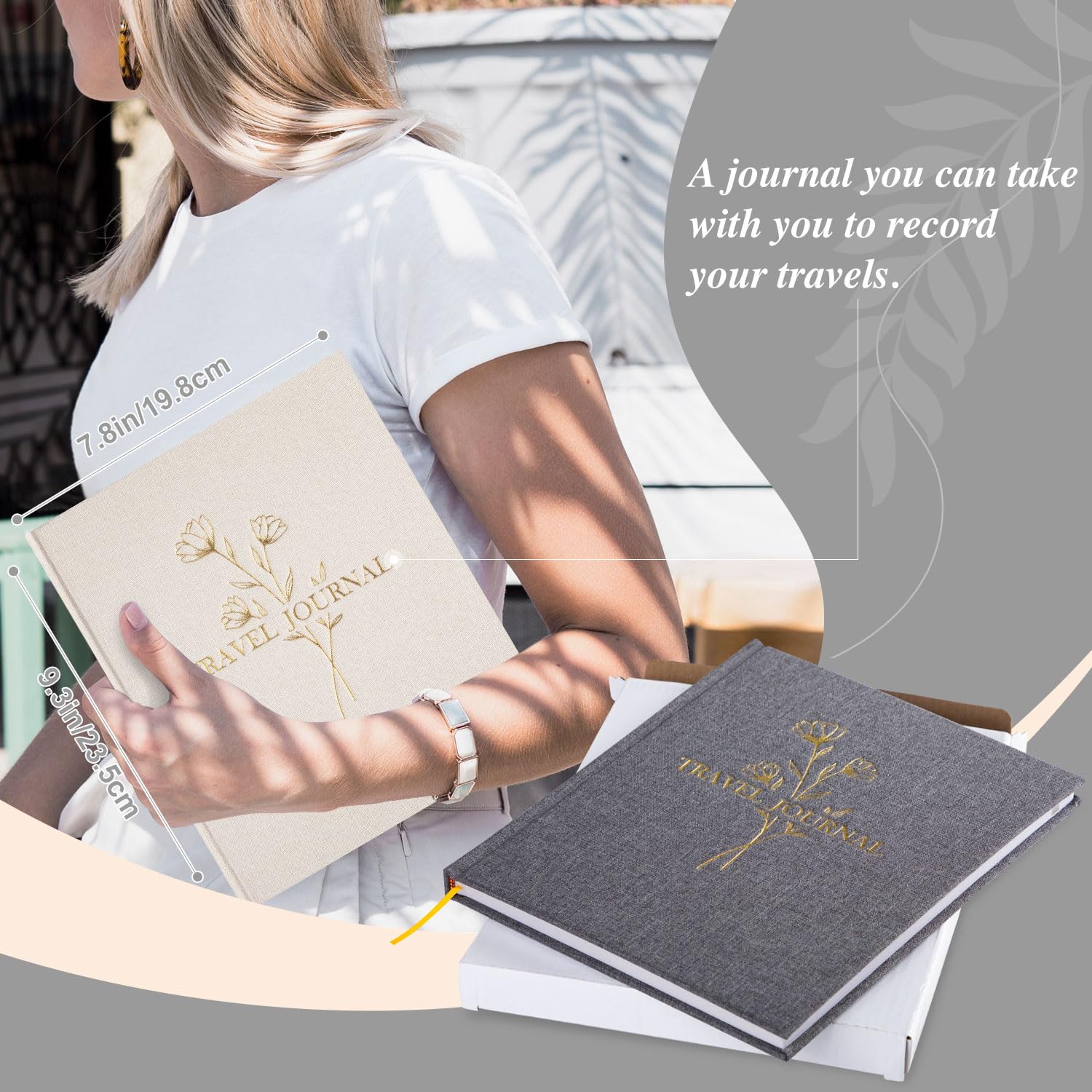 Foto 7 pulgar | Cuaderno Fotográfico De Viaje Lanpn Para Mujer Y Hombre, Color Beige - Venta Internacional.