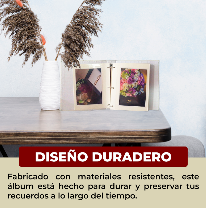 Foto 7 pulgar | Álbum Fotográfico Magnético de 100 Páginas Verde