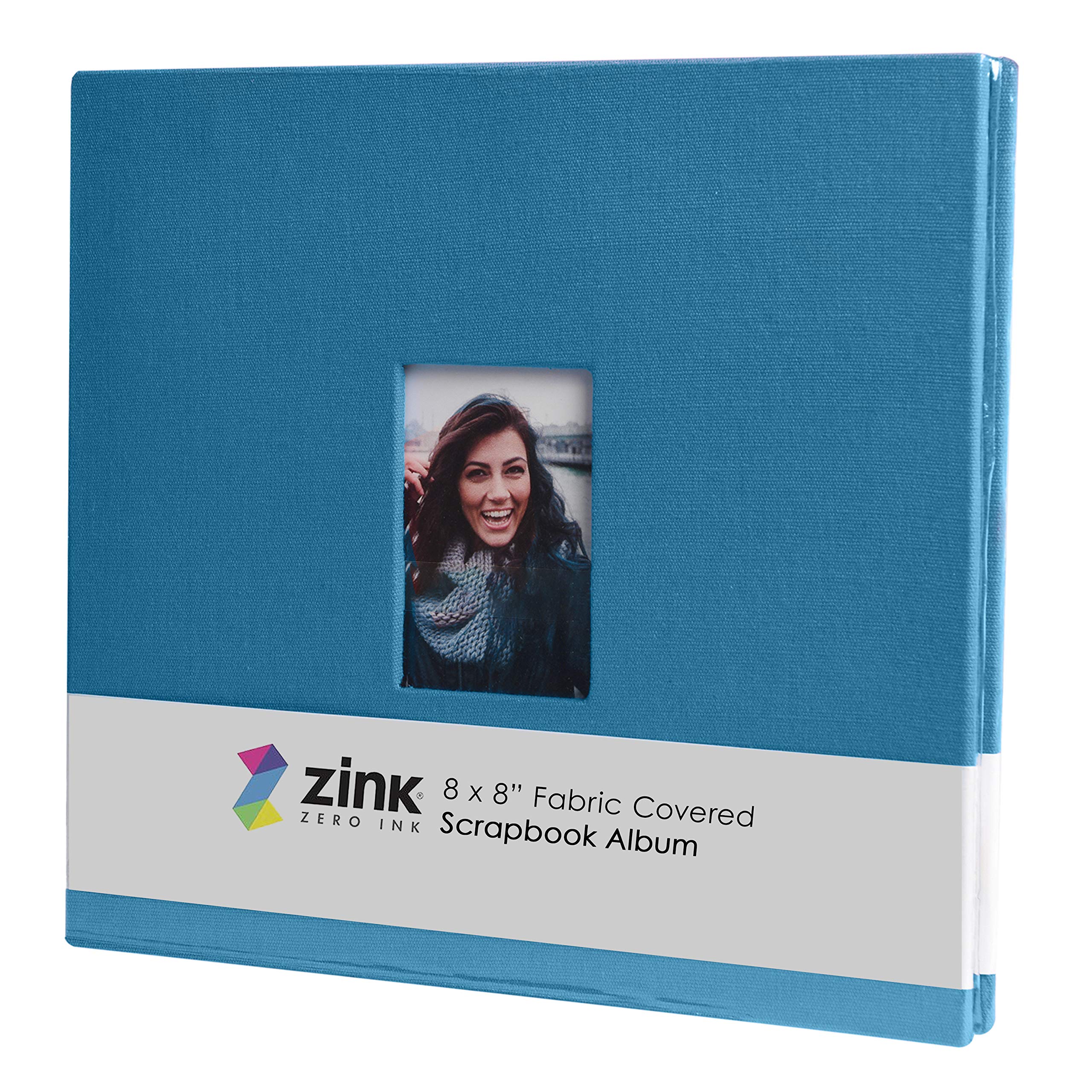 Foto 2 pulgar | Álbum De Fotos Para Álbumes De Recortes, Tapizado En Tela Zincada, 20 X 20 Cm, Color Azul - Venta Internacional.