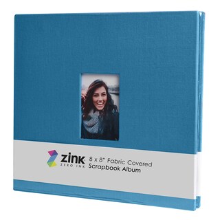 Foto 1 | Álbum De Fotos Para Álbumes De Recortes, Tapizado En Tela Zincada, 20 X 20 Cm, Color Azul - Venta Internacional.