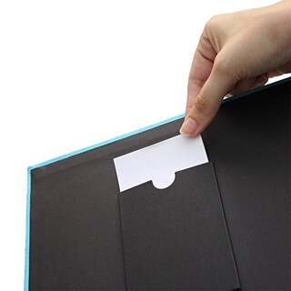 Foto 3 | Álbum De Fotos Para Álbumes De Recortes, Tapizado En Tela Zincada, 20 X 20 Cm, Color Azul - Venta Internacional.