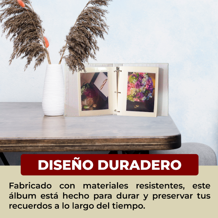 Foto 6 | Álbum Fotográfico Magnético De 100 Páginas Color Blanco