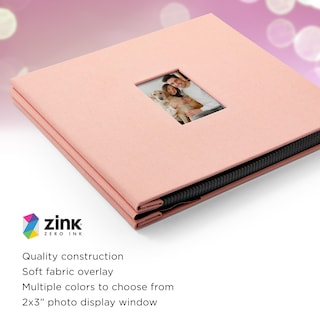 Foto 5 | Álbum De Fotos Para Álbumes De Recortes, Tapizado En Tela Zincada, 20 X 20 Cm, Color Rosa - Venta Internacional.