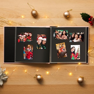 Foto 7 | Álbum De Fotos Para Álbumes De Recortes, Tapizado En Tela Zincada, 20 X 20 Cm, Color Rosa - Venta Internacional.