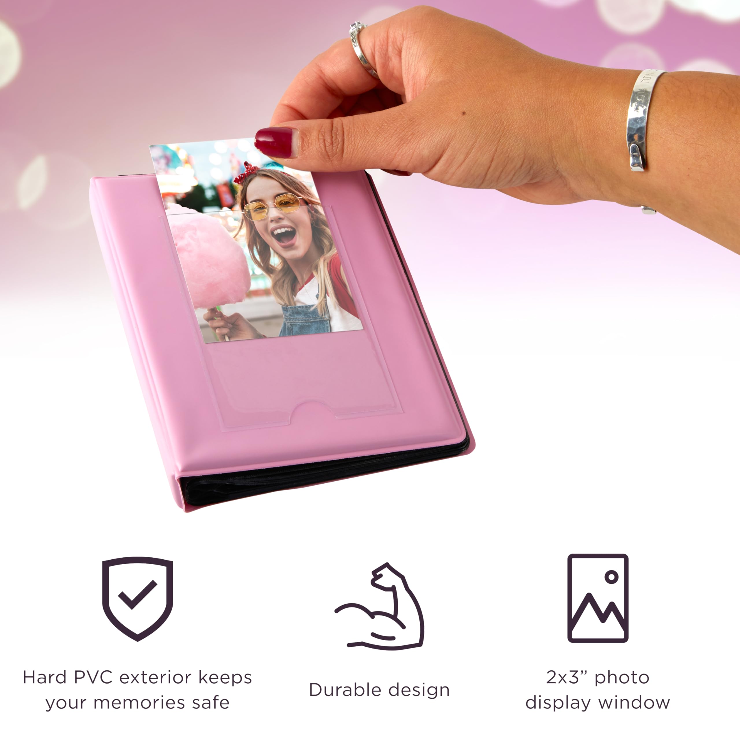 Foto 4 | Álbum De Fotos Zink 2x3 Mini Con 64 Bolsillos Para Papel Zink Zero Ink - Venta Internacional.
