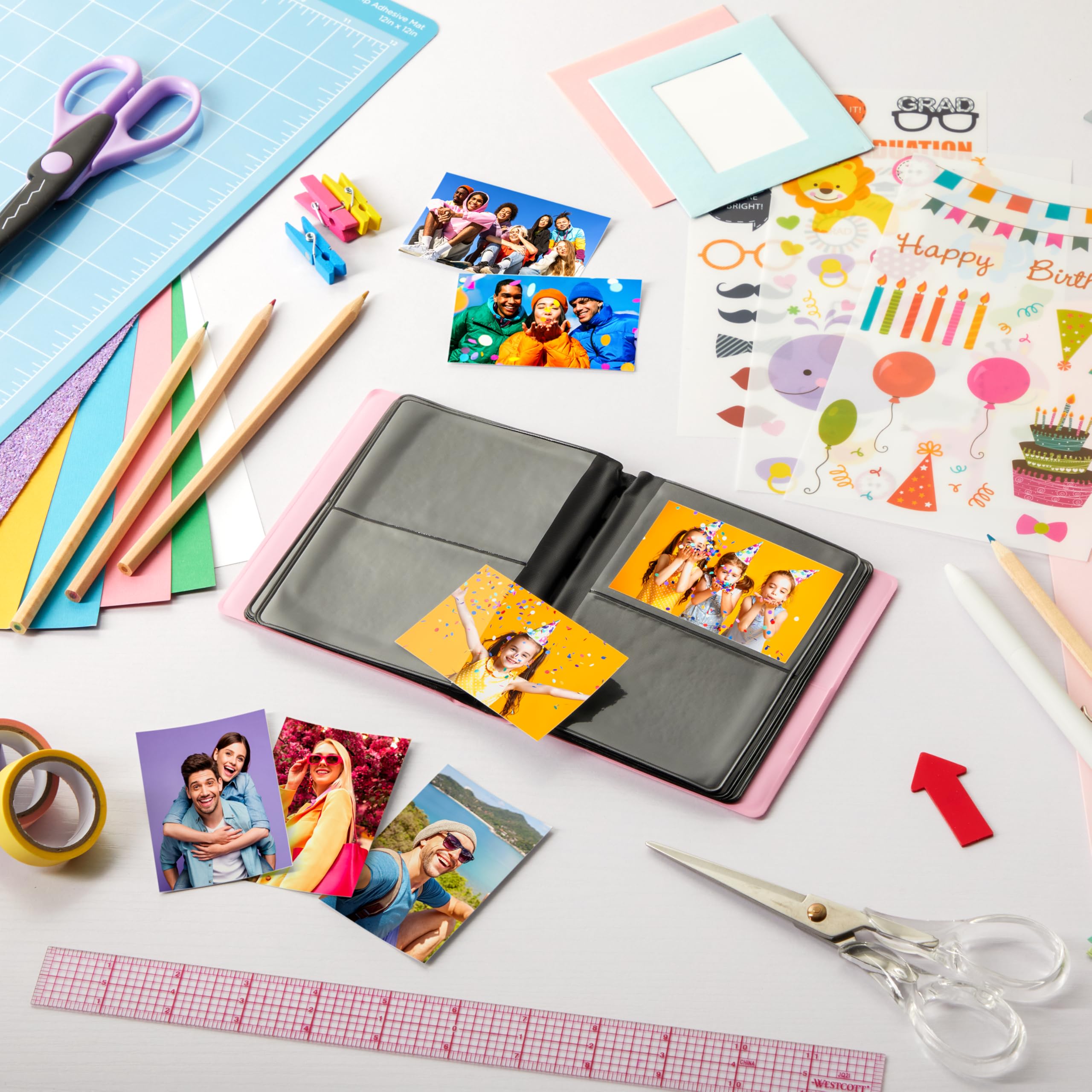 Foto 7 pulgar | Álbum De Fotos Zink 2x3 Mini Con 64 Bolsillos Para Papel Zink Zero Ink - Venta Internacional.