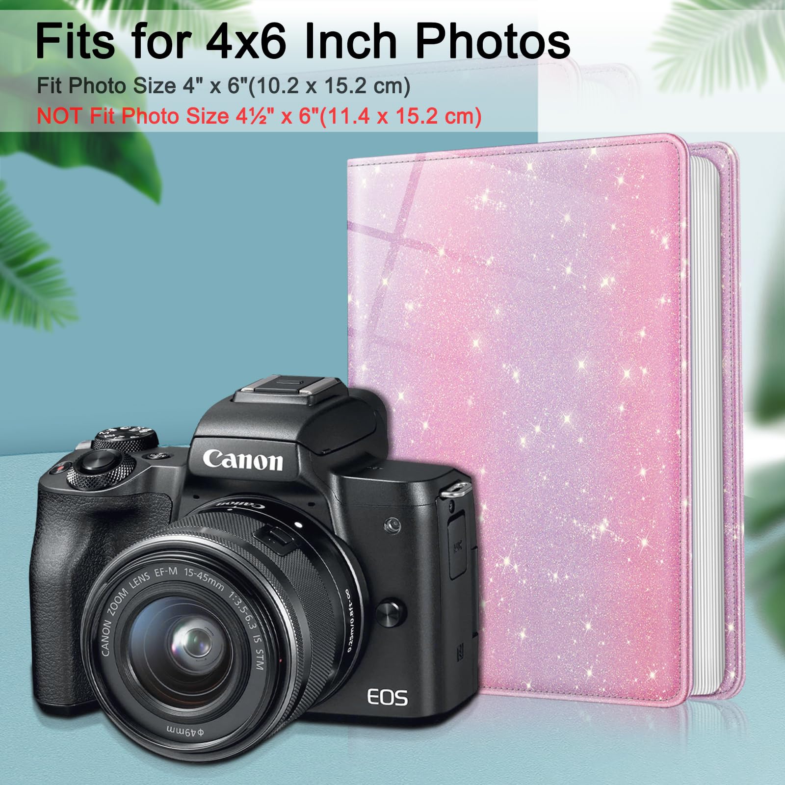 Foto 2 | Álbum De Fotos Fintie Para Fotos De 10 X 15 Cm, 112 Bolsillos - Venta Internacional.