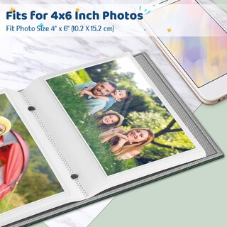 Foto 2 | Álbum De Fotos Fintie 4x6 Photos, 52 Bolsillos, Piel Vegana - Venta Internacional.