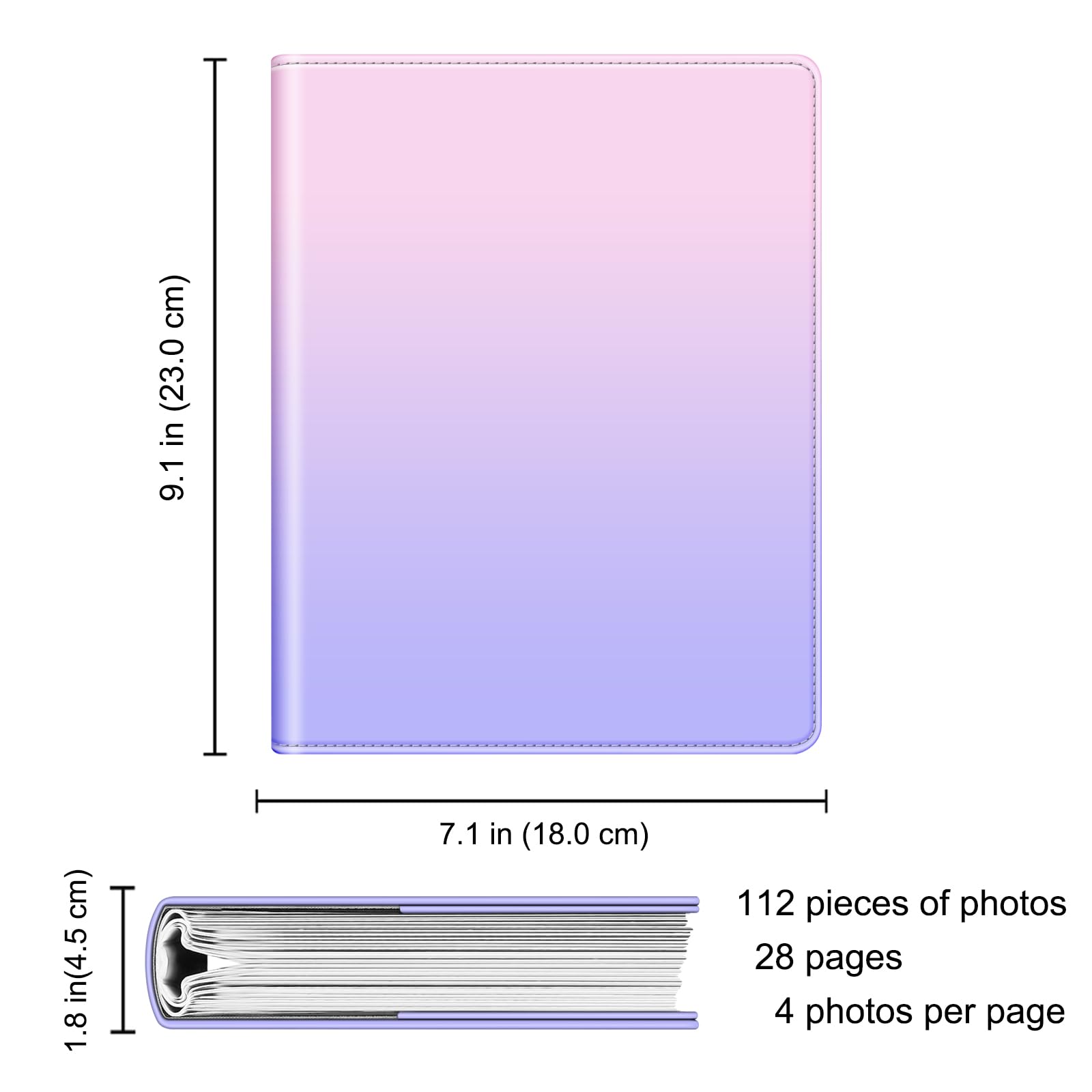 Foto 5 | Álbum De Fotos Fintie Para Fotos De 10 X 15 Cm, 112 Bolsillos, Piel Vegana - Venta Internacional.