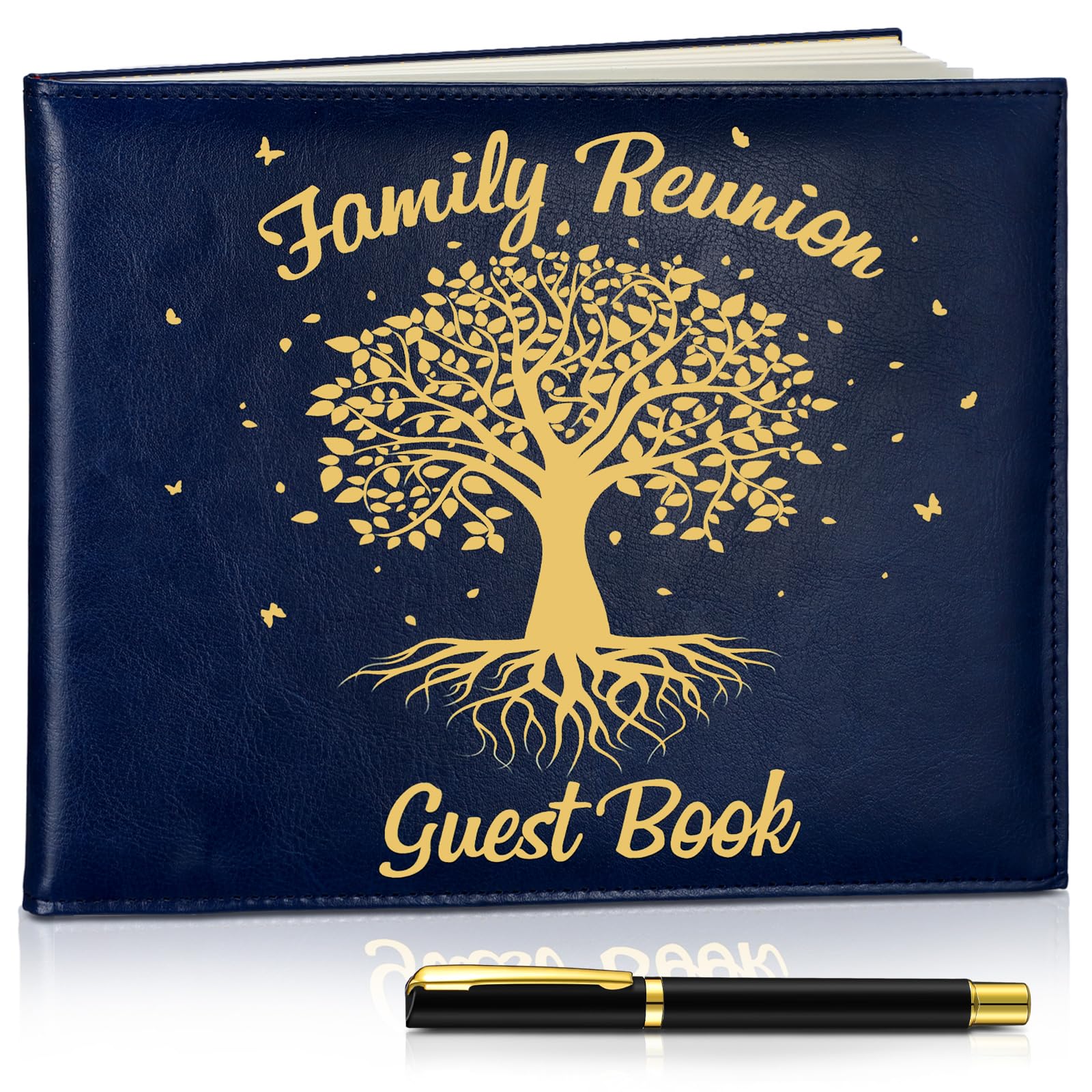 Libro De Visitas Para Reuniones Familiares, Patelai Con Bolígrafo, 112 Páginas - Venta Internacional.