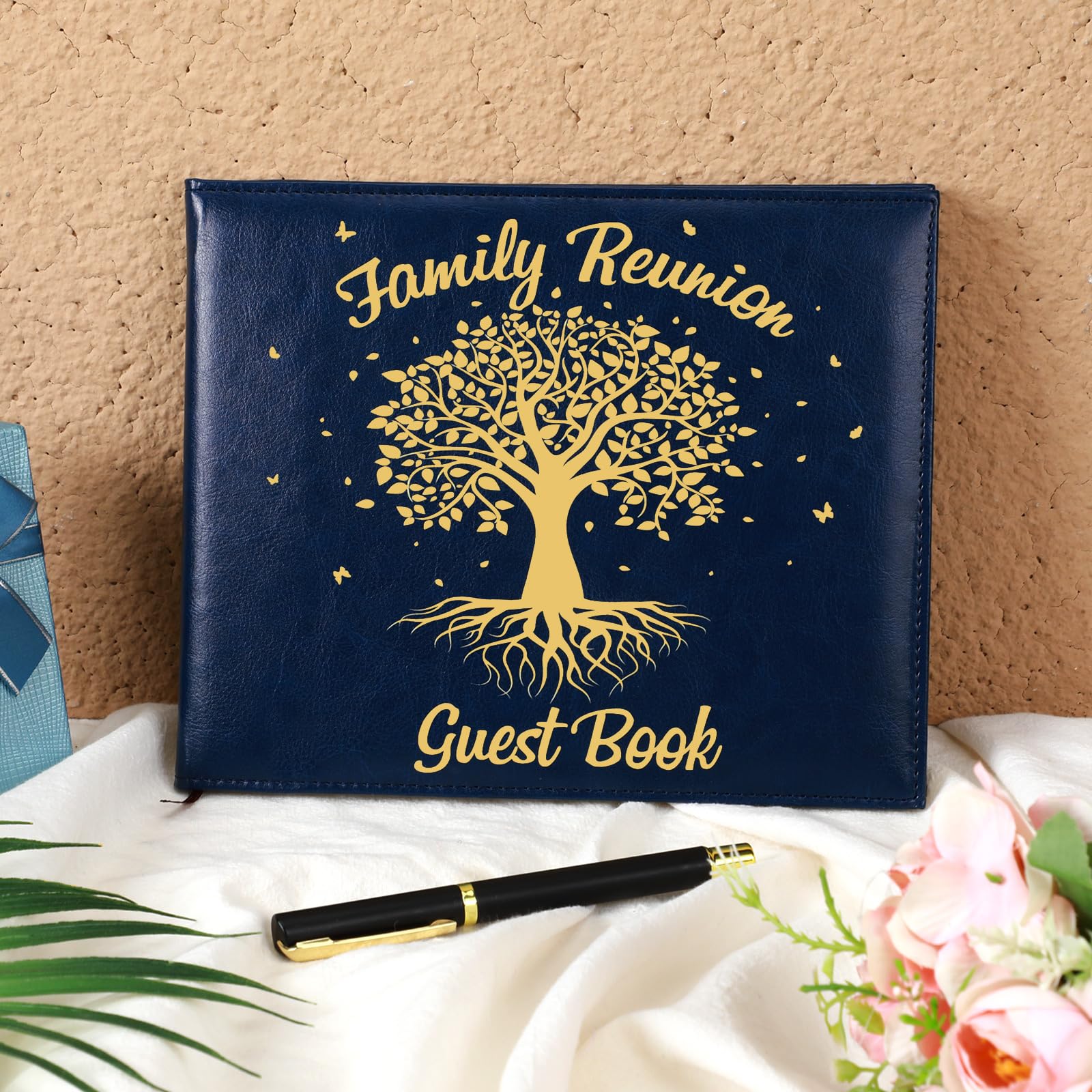 Foto 5 pulgar | Libro De Visitas Para Reuniones Familiares, Patelai Con Bolígrafo, 112 Páginas - Venta Internacional.