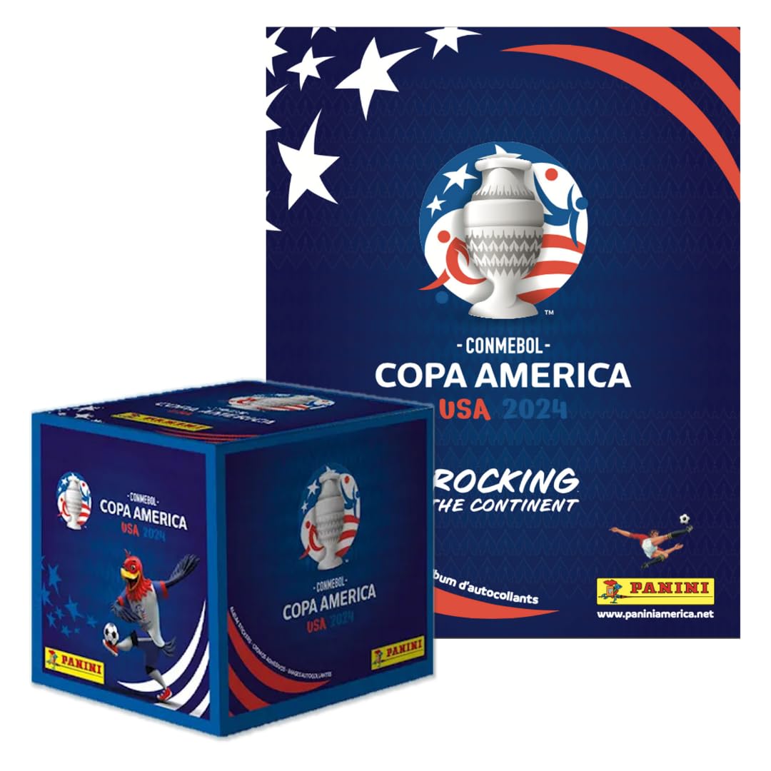 Álbum De Pegatinas Y Caja De Pegatinas Panini  Copa America 2024 Usa - Venta Internacional.