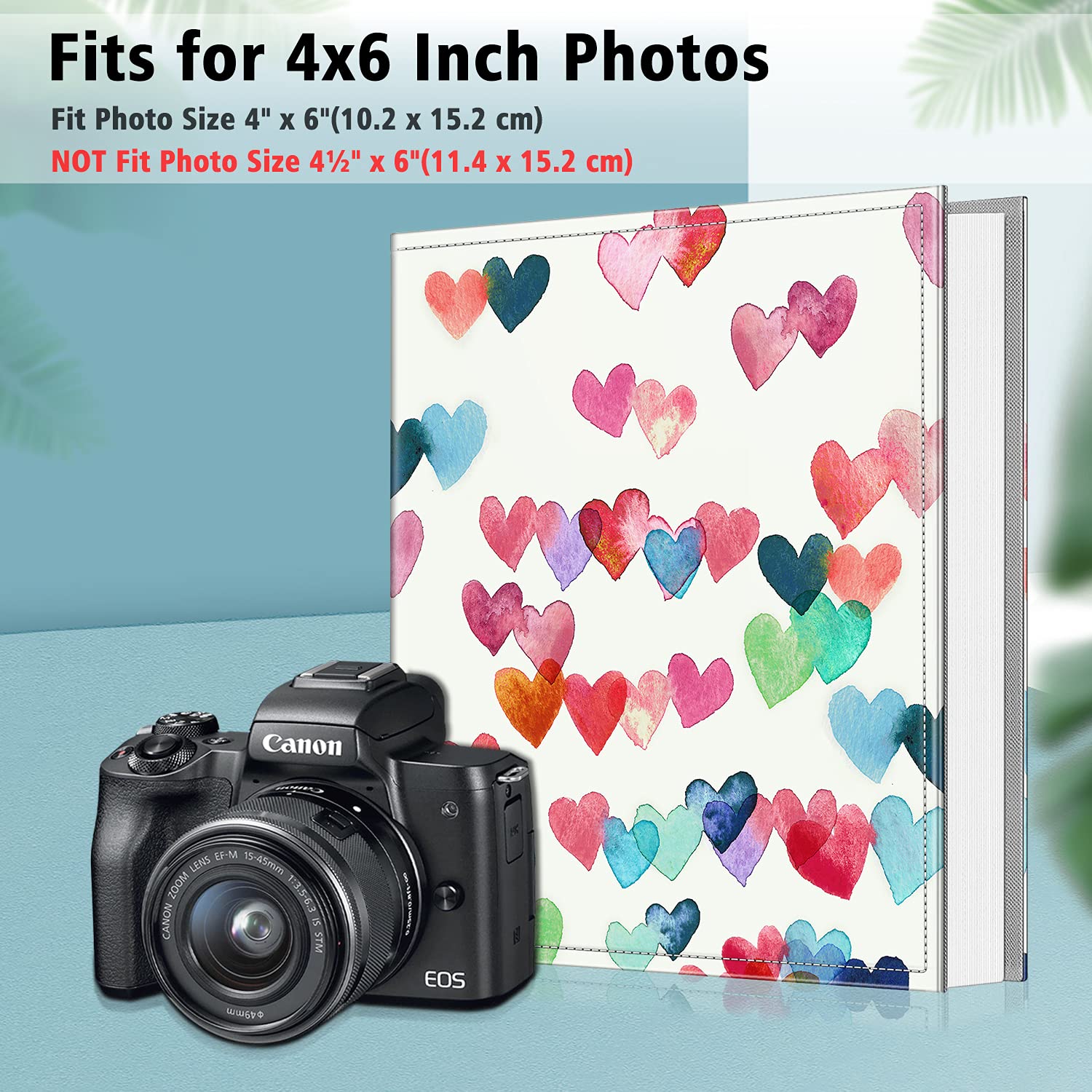 Foto 3 | Álbum De Fotos Fintie 4x6 Photos, 300 Bolsillos, Piel Vegana - Venta Internacional.
