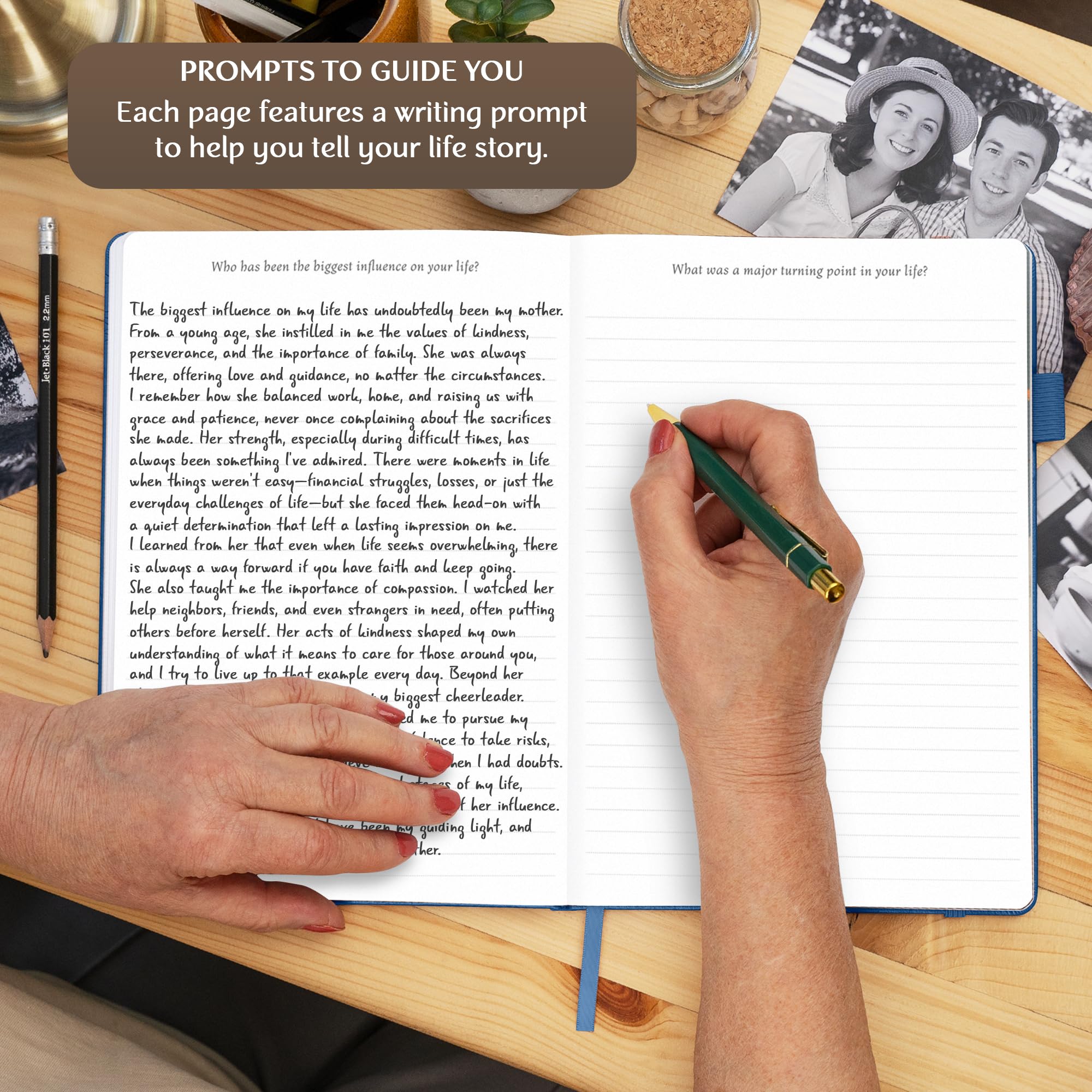 Foto 5 pulgar | Libro De Recuerdos Legend Grandparents Legacy Journal Mystic Blue - Venta Internacional.