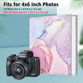 Foto 3 | Álbum De Fotos Fintie De 4 X 6 Pulgadas Con 300 Bolsillos De Piel Vegana - Venta Internacional.