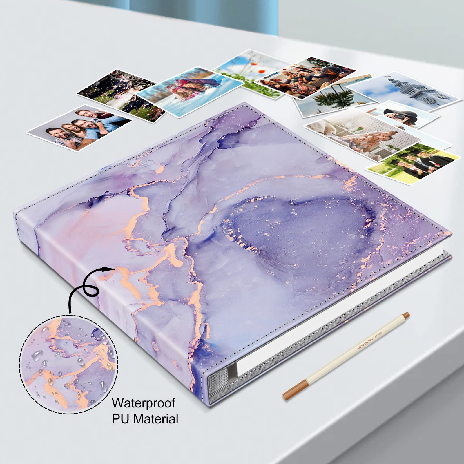 Foto 6 | Álbum De Fotos Autoadhesivo Fintie Para Fotos De 3 X 5 X 6, 5 X 7, 6 X 8 X 10 - Venta Internacional.