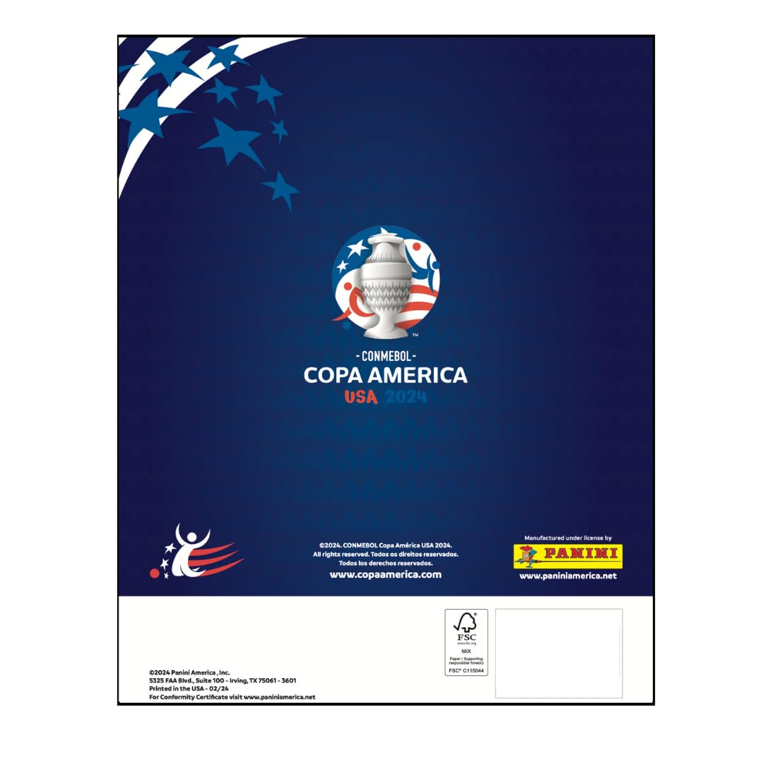 Foto 4 pulgar | Álbum De La Colección De Pegatinas Panini Copa América Usa 2024 - Venta Internacional.