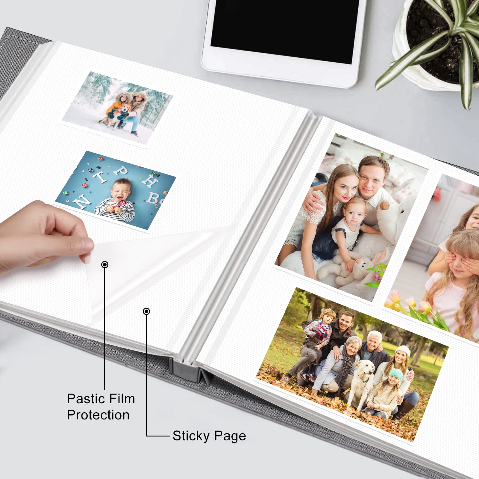 Foto 5 pulgar | Álbum De Fotos Autoadhesivo Fintie Para 3 X 5 X 6, 5 X 7, 6 X 8 X 10 - Venta Internacional.