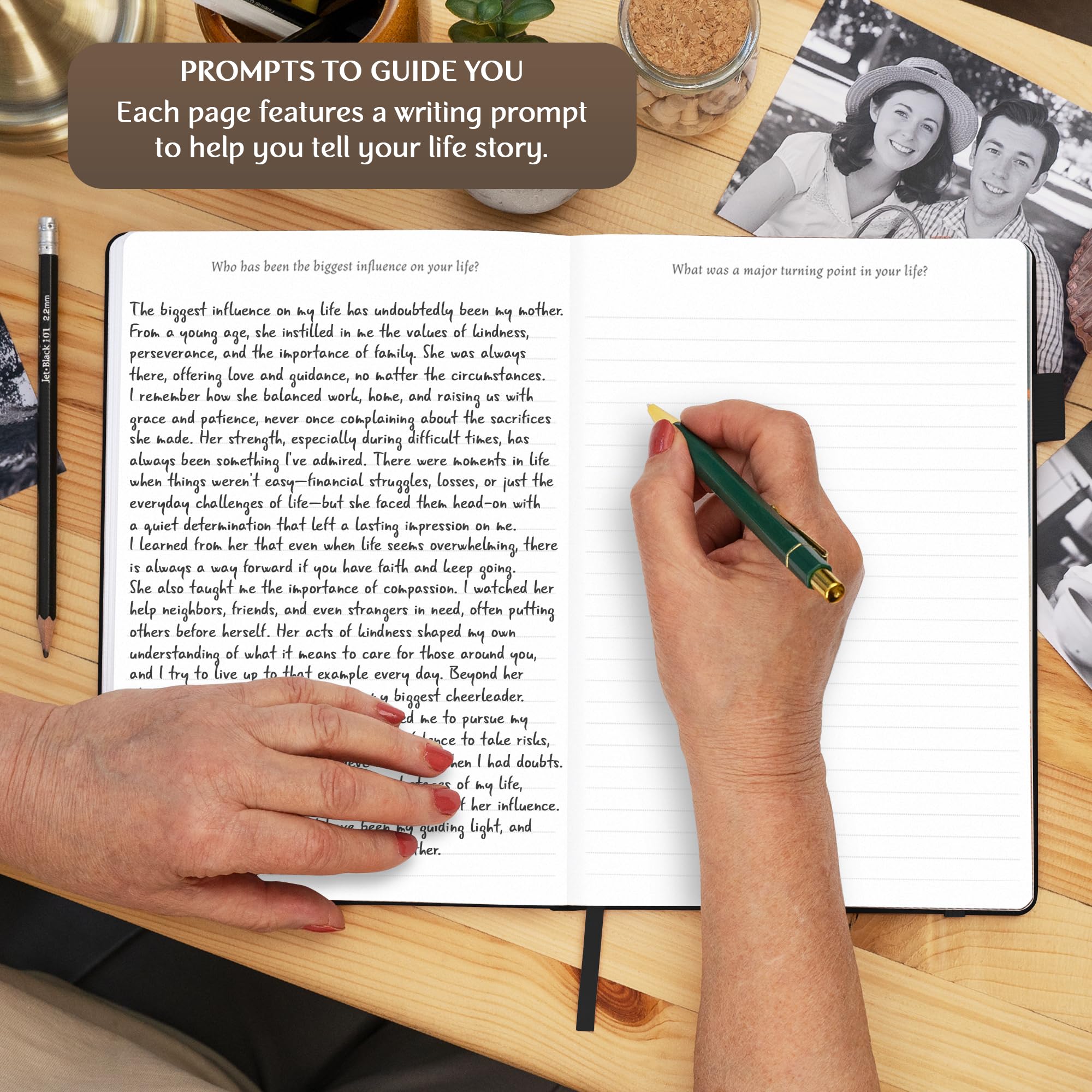 Foto 5 pulgar | Libro De Recuerdos Legend Grandparents Legacy Journal Negro - Venta Internacional.