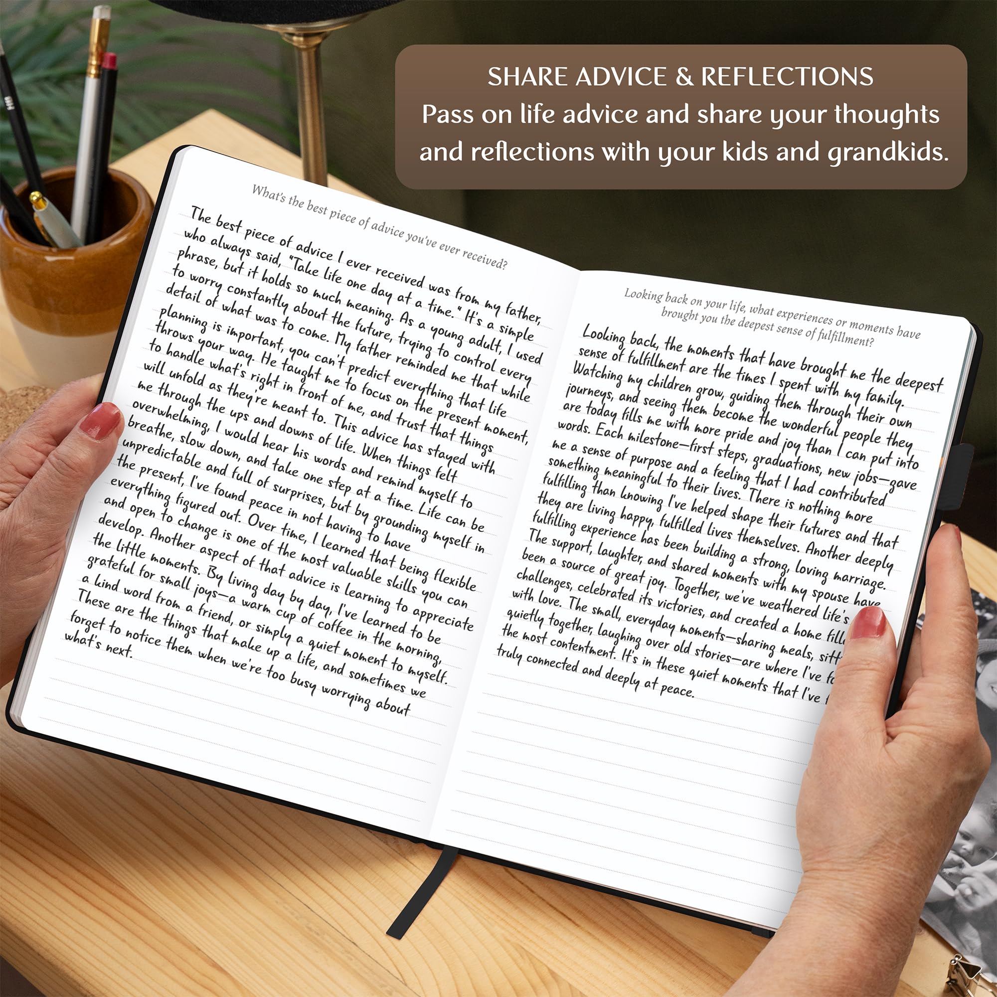 Foto 5 | Libro De Recuerdos Legend Grandparents Legacy Journal Negro - Venta Internacional.