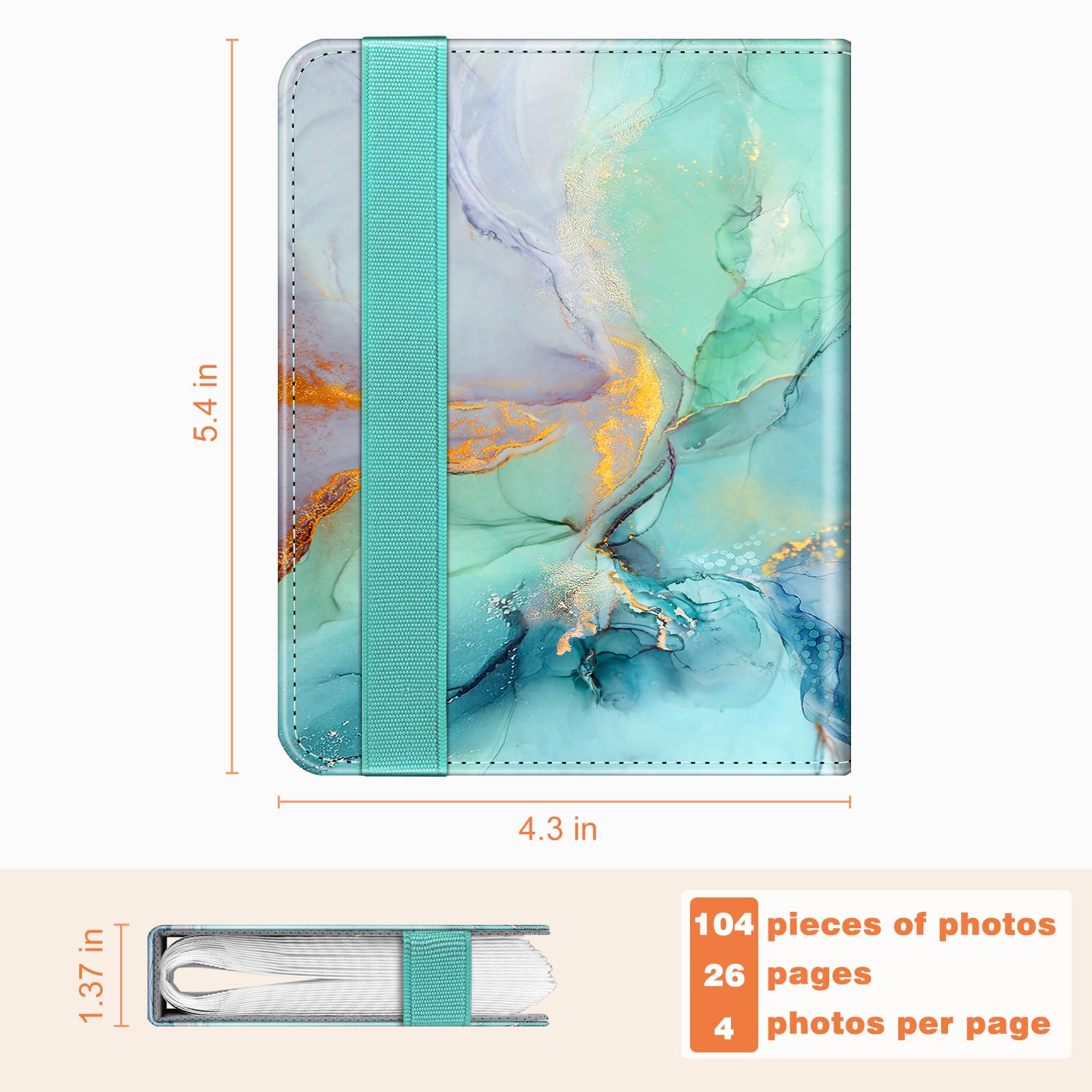 Foto 4 pulgar | Álbum De Fotos Fintie Para Fujifilm Instax Mini, Película De 2 X 3 Pulgadas - Venta Internacional.